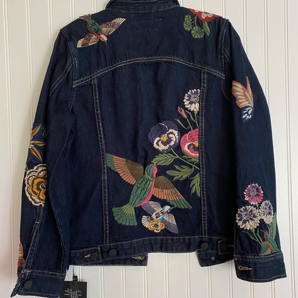 [BLANKNYC] embroidered denim jacket SIZE XS - Picture 4 of 15
